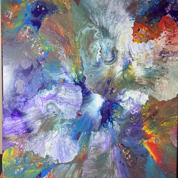 vivid colors Acrylic painting 24” x 20” - Picture 1 of 4